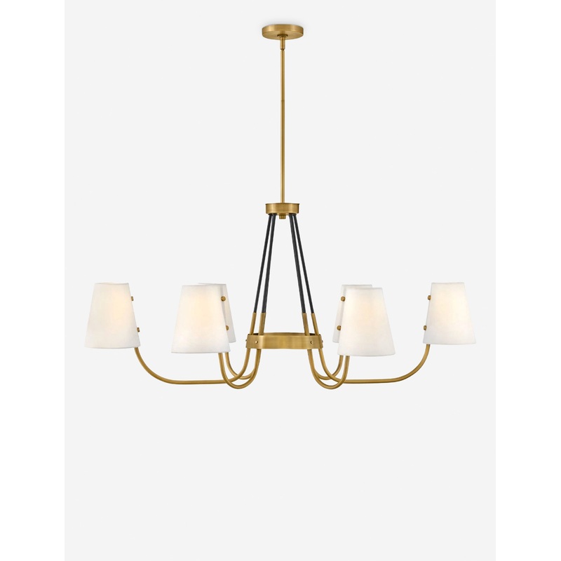 Teague Linear Chandelier Brass 45″Dia