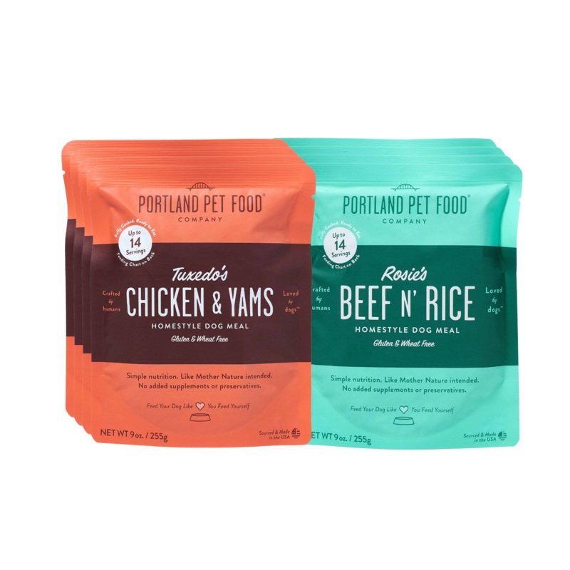 The Originals Dog Meal Variety, Human-Grade Dog Meal, Mixer or Meal Topper, 9 oz Pouches