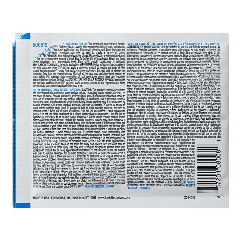 L’Oreal Quick Blue Extra Strength De-Dusted Ultra Concentrated Bleach Packet 1 oz
