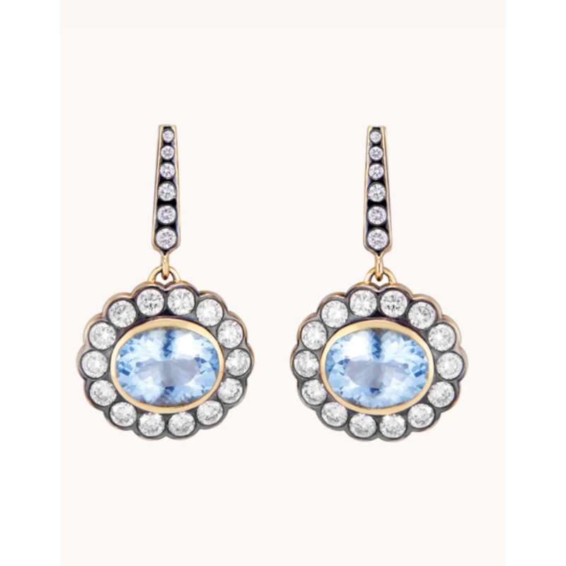Alexandra Earrings Aquamarine