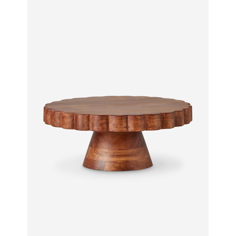 Natural Scalloped Cake Stand by etHOME Natural