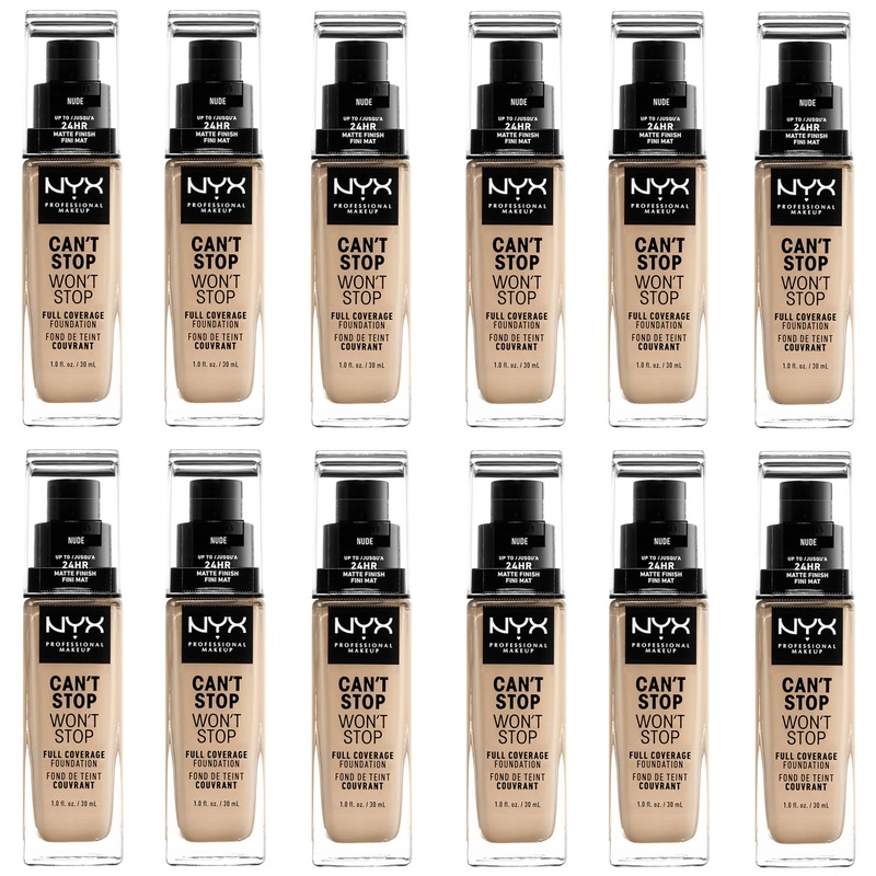 NYX Can’T Stop Won’T Stop Full Coverage Foundation Nude – Wholesale 12 Units (K2915403)