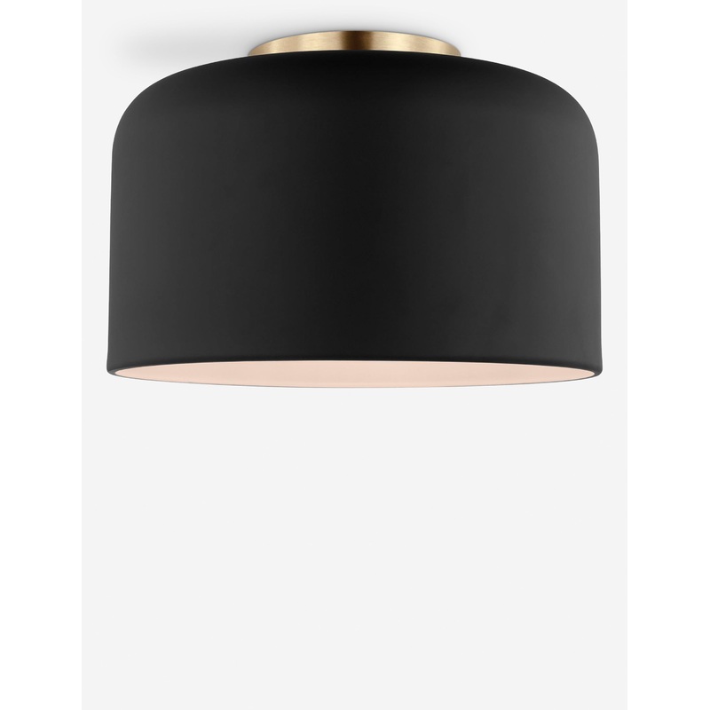 Olaf Flush Mount Light Black 10.75″Dia