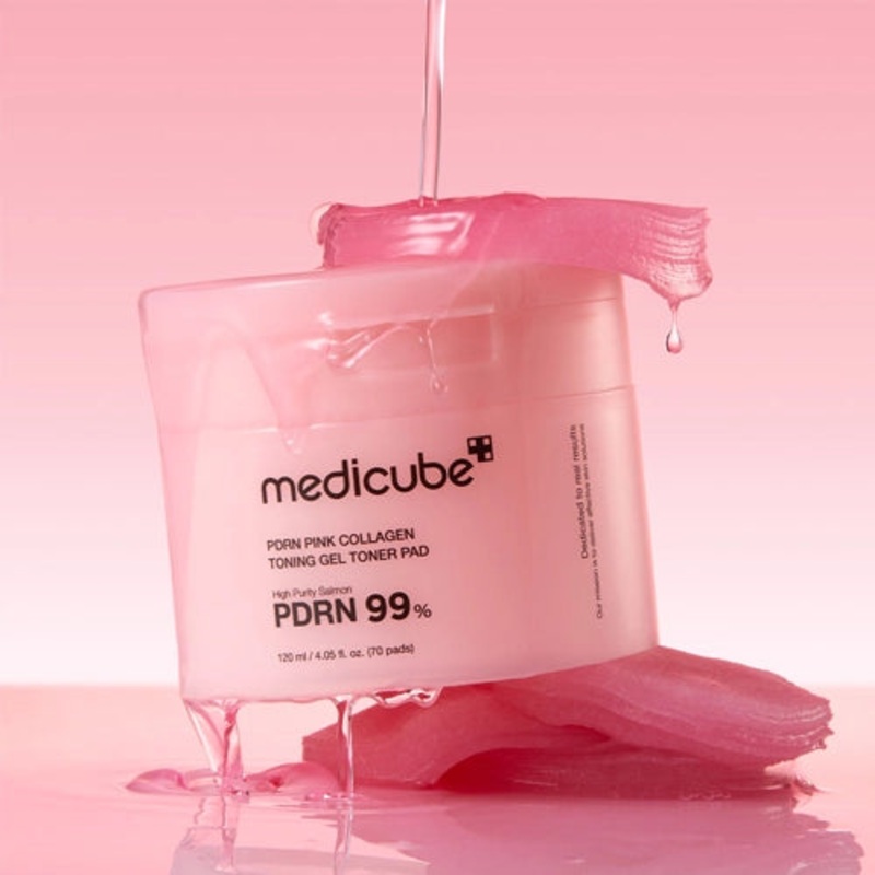 [MEDICUBE] PDRN Pink Toning Gel Toner Pad (70ea)