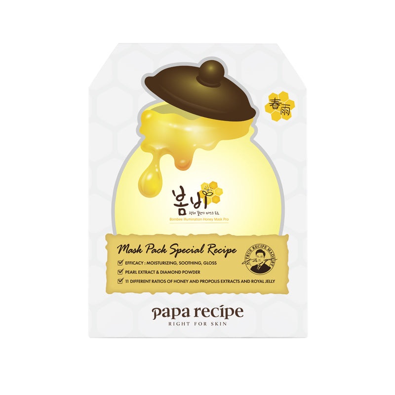 Papa Recipe 3.0 Bombee Illumination Honey Mask Pro 25g*10Pcs 3.0