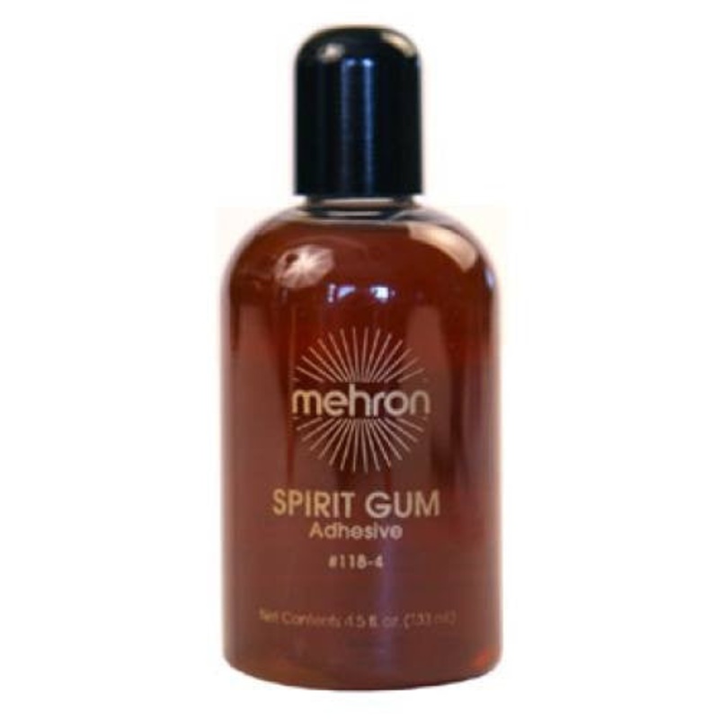 Mehron Spirit Gum Adhesive 4.5 oz Amber
