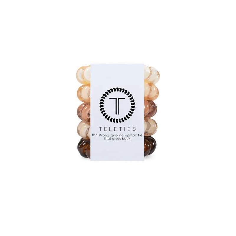 TELETIES Spiral Hair Coils For the Love of Nudes Hair Ties  Tiny
