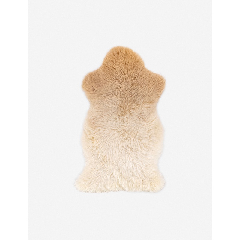 Vale Ombre Sheepskin Throw Beige