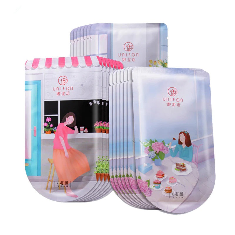 UNIFON Hydrating Fresh Berry Facial Mask  25ml*21pcs