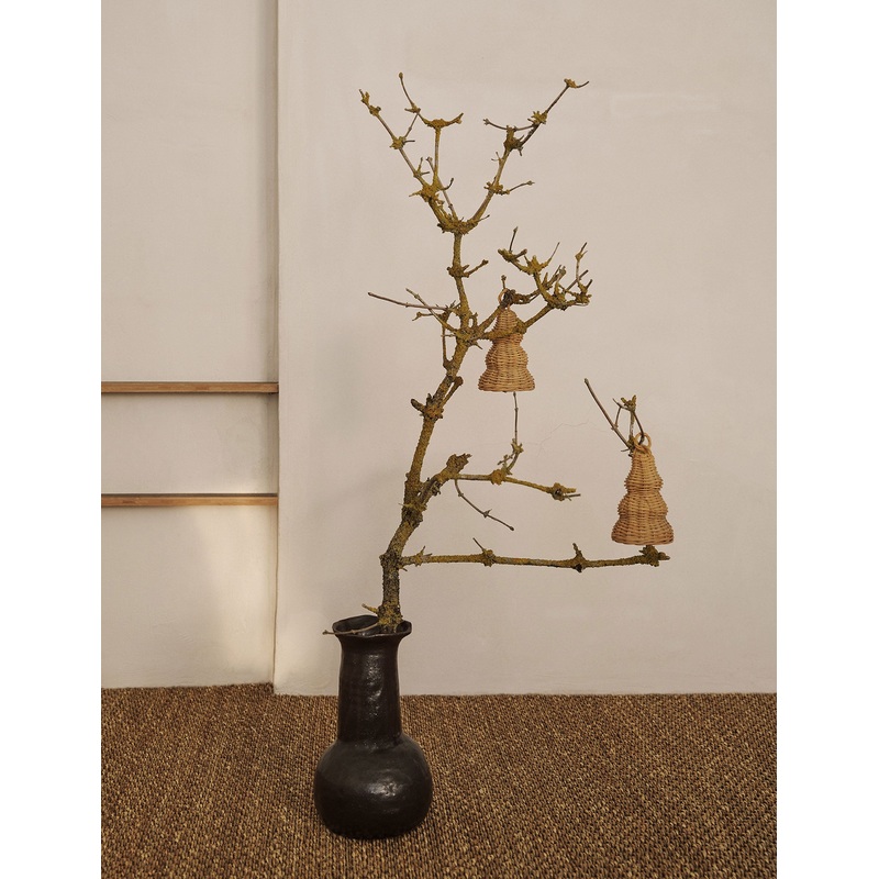 Braided Bell Baubles (Set of 2) by Ferm Living Natural