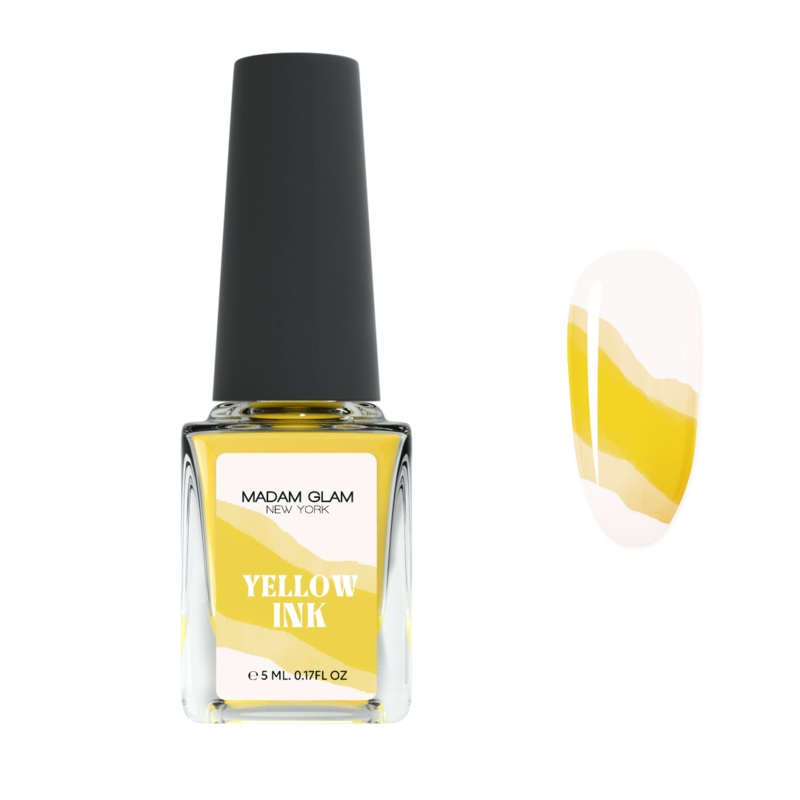 Yellow Nail Art Ink