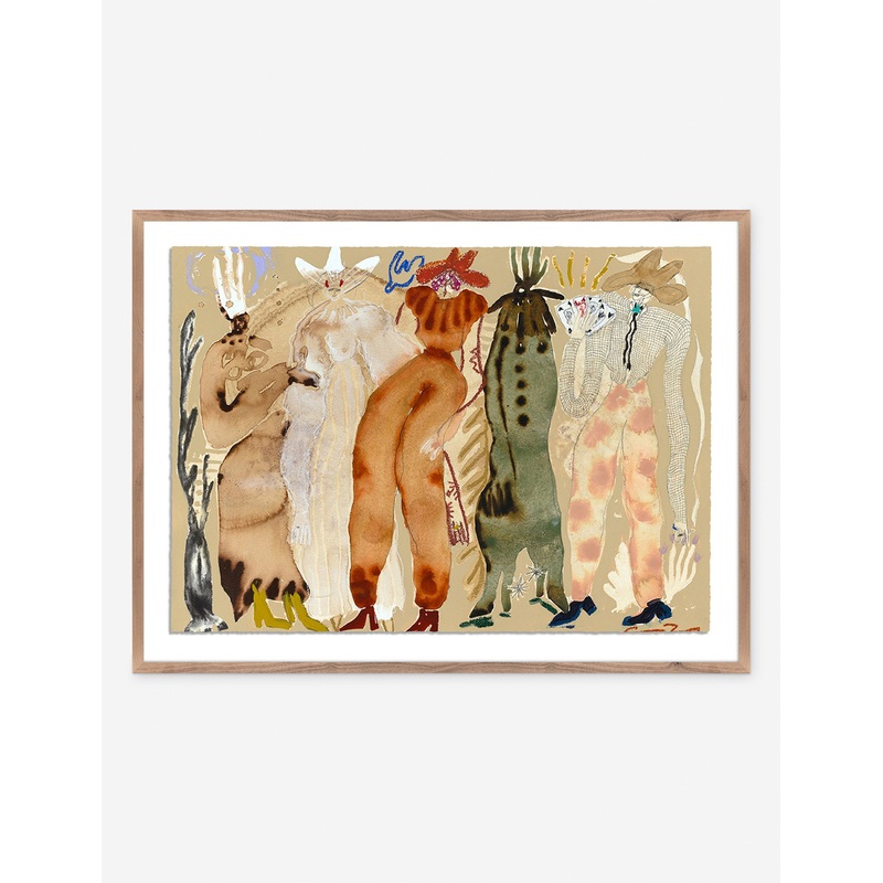Blind Leading The Blind Wall Art by Caroline Pinney 24″ x 18″