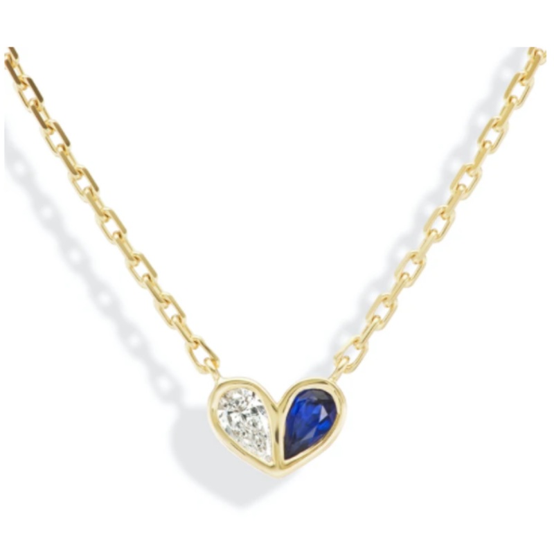 SweetHeart necklace Emerald