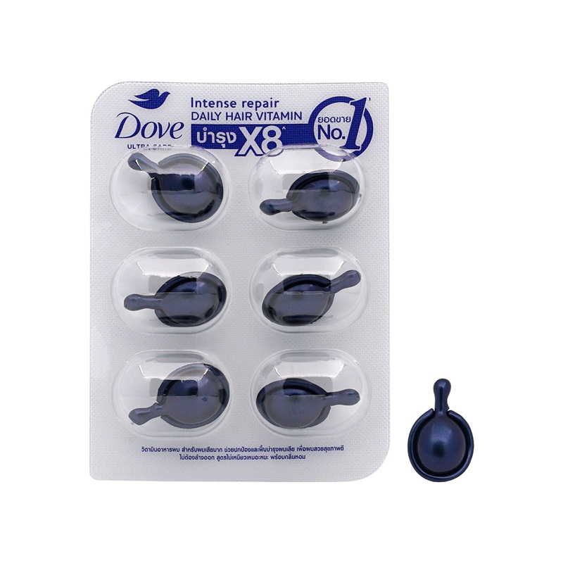 Dove Intense Repair Daily Hair Vitamins 1ml x 6 capsules