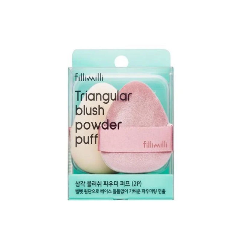 Triangular Blush Power Puff Set