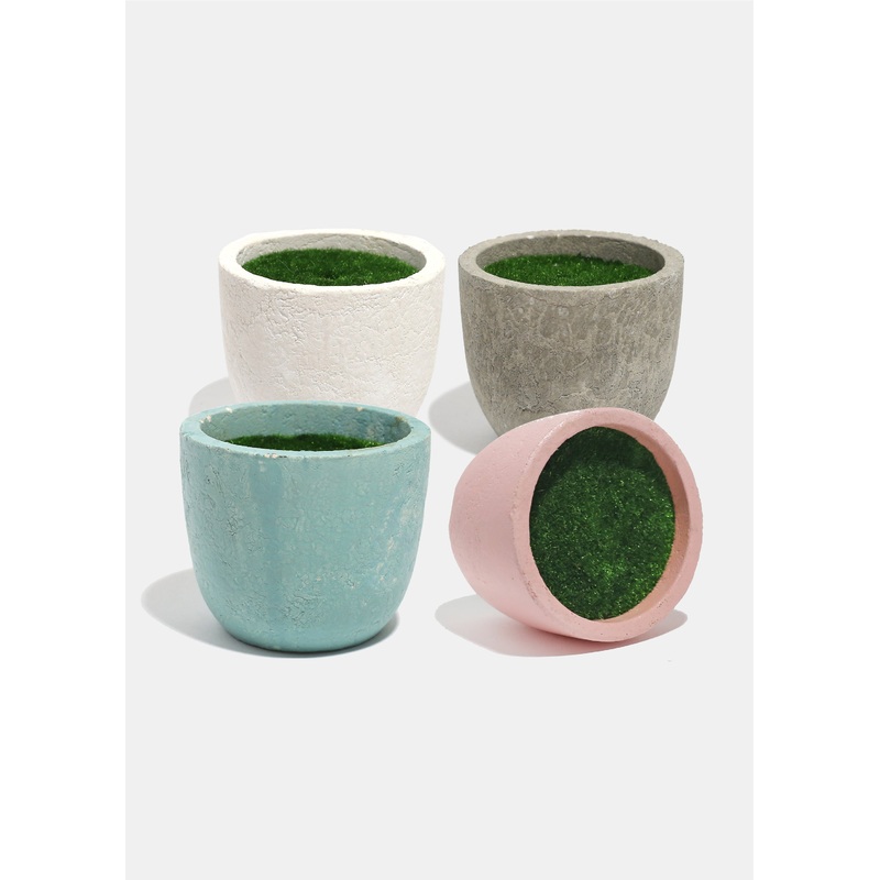 Official Key Items Round Pots Grey