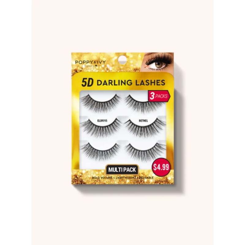 ABNY-P&I 5D DARLING LASHES 3PAIRS – BETHEL (3 PCS)