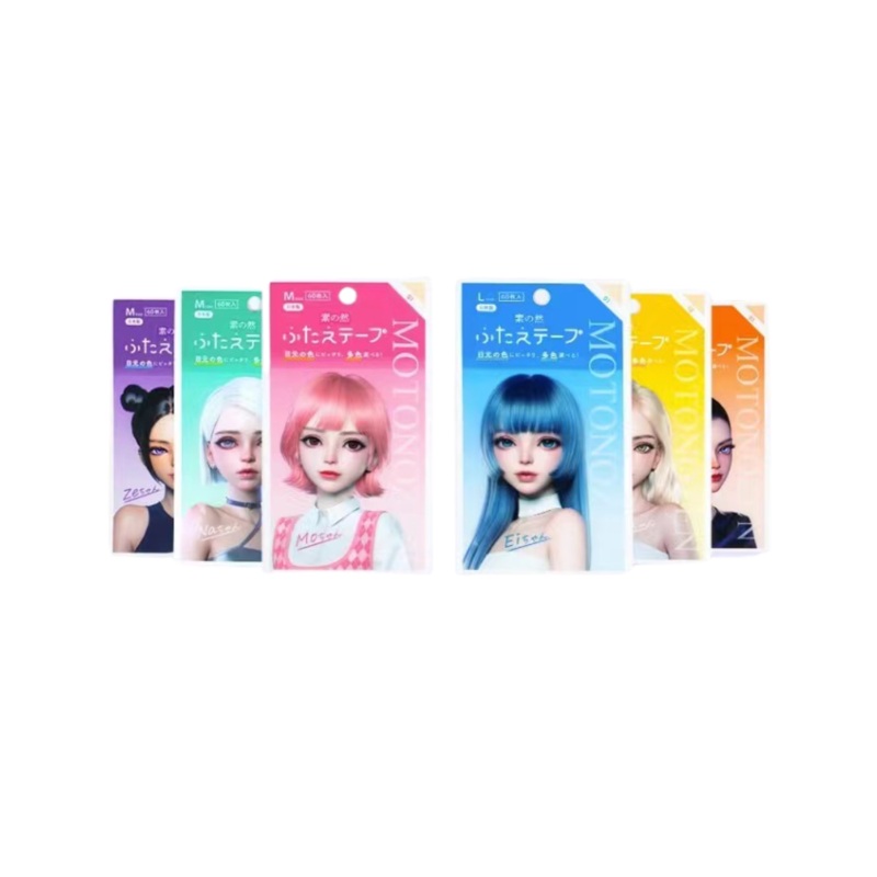 MOTONOZEN Invisible Natural Lace Seamless Double Eyelid Tape  60pieces M01 fair complexion