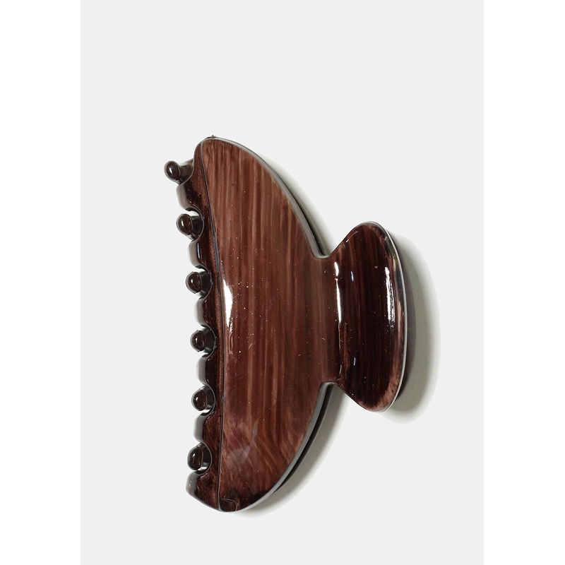 Wood Design Hair Claw D. Brown