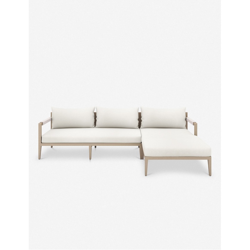 Cadenza Indoor / Outdoor Teak Sectional Sofa Teak/Neutral
