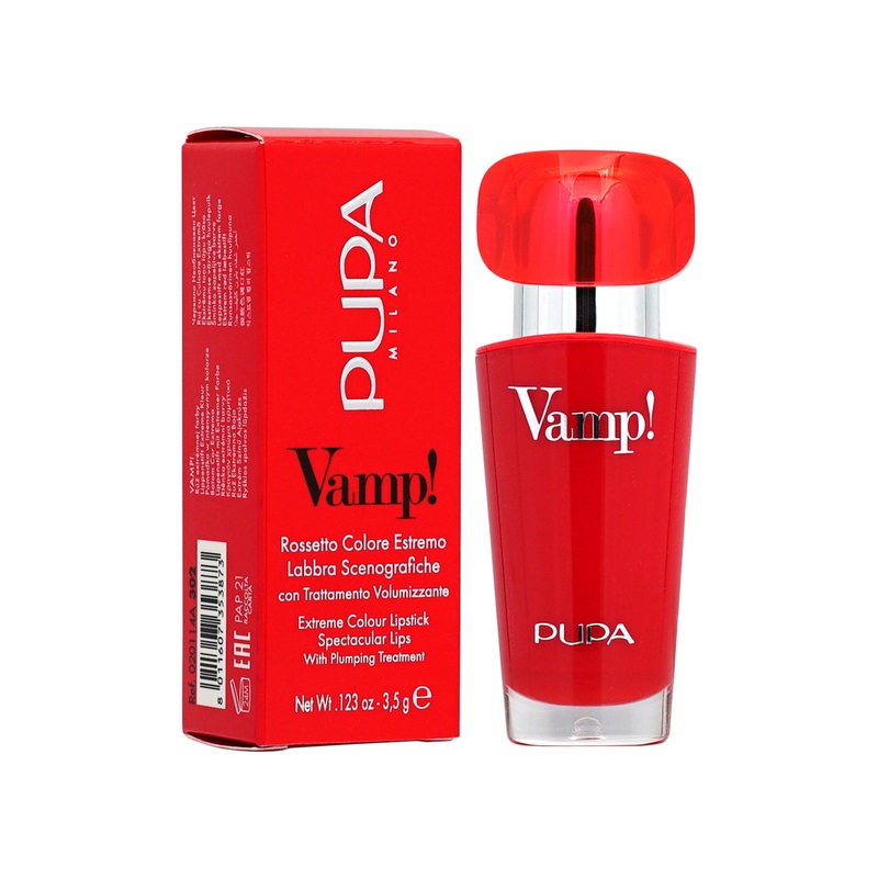 Pupa Vamp! Lipstick #302 Ruby Red 3.5g