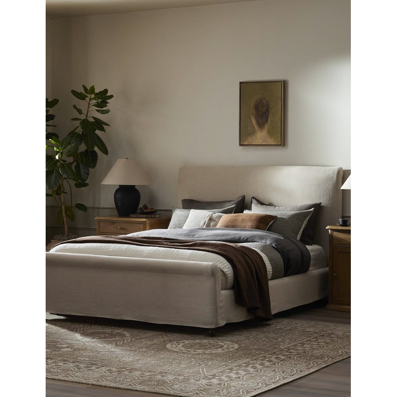 Dalia Slipcover Bed by Amber Lewis x Four Hands Coffee Queen