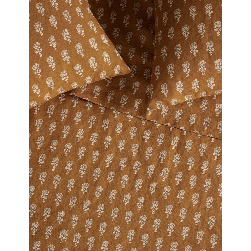 Stanfield Linen Cotton Sheet Set Marigold Queen