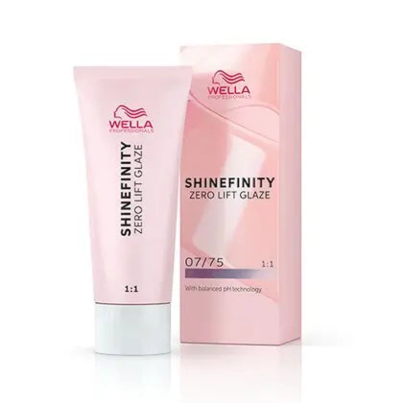 Wella Shinefinity Zero Lift Glaze Demi-Permanent Hair Color – 07/75 Medium Blonde Brown Mahogany